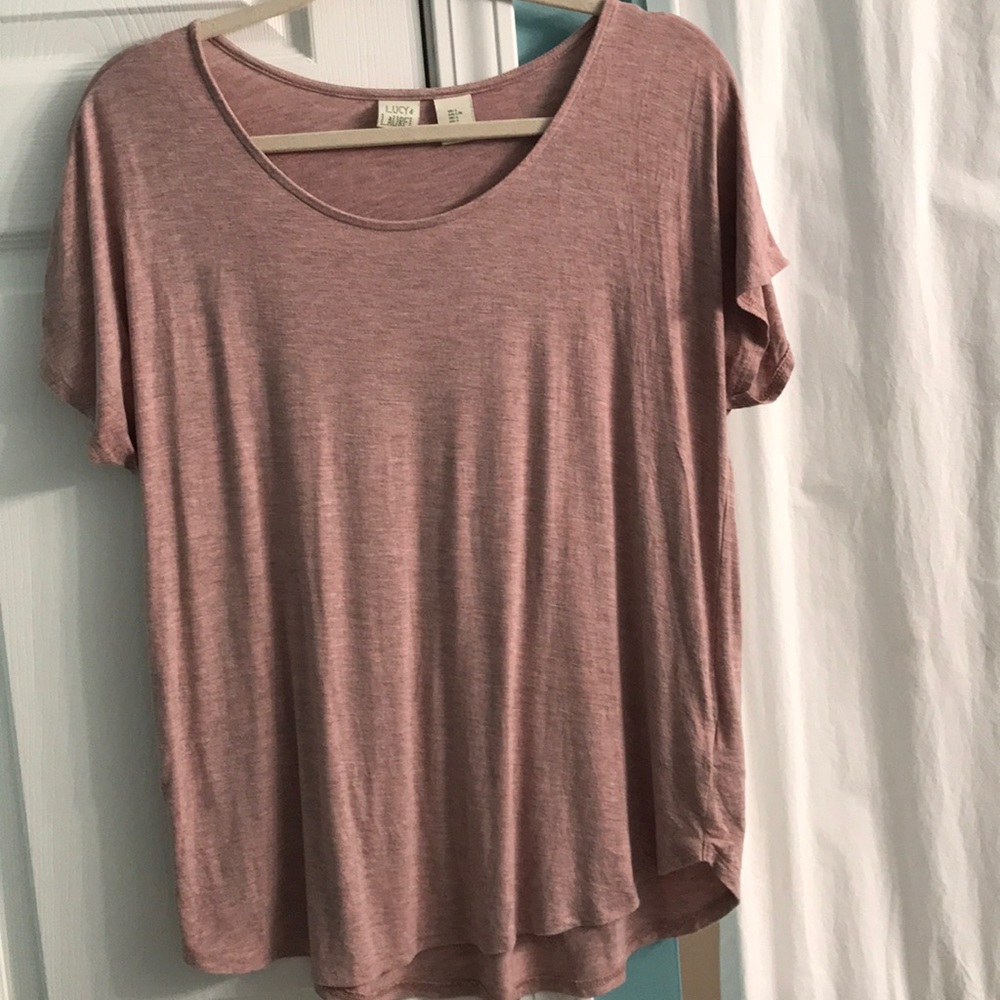 Blush colored dolman tee